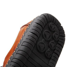 Load image into Gallery viewer, Men Hand Stitching Zipper Slip-ons Leather Shoes
