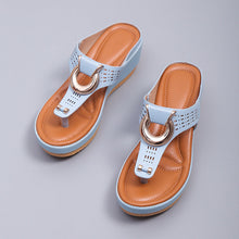 Load image into Gallery viewer, Ladies Flip Flop Wedge slippers
