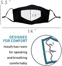 Load image into Gallery viewer, Transparent Face Mask With Nose Wire