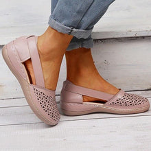 Load image into Gallery viewer, Women Wedges Orthopedic Hollow Out Vintage Sandals