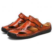Load image into Gallery viewer, Men's Casual Breathable Handmade Leather Sandals