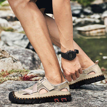 Load image into Gallery viewer, Men's Outdoor Wading Beach Shoes Mesh Non-slip Hole Sandals
