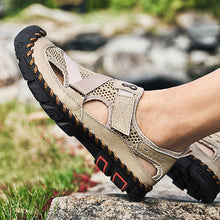 Load image into Gallery viewer, Men's Outdoor Wading Beach Shoes Mesh Non-slip Hole Sandals
