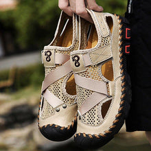 Load image into Gallery viewer, Men's Outdoor Wading Beach Shoes Mesh Non-slip Hole Sandals
