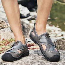 Load image into Gallery viewer, Men's Outdoor Wading Beach Shoes Mesh Non-slip Hole Sandals
