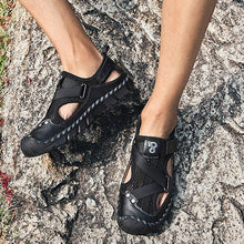 Load image into Gallery viewer, Men's Outdoor Wading Beach Shoes Mesh Non-slip Hole Sandals

