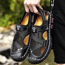 Load image into Gallery viewer, Men's Outdoor Wading Beach Shoes Mesh Non-slip Hole Sandals
