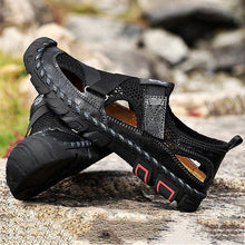 Load image into Gallery viewer, Men's Outdoor Wading Beach Shoes Mesh Non-slip Hole Sandals
