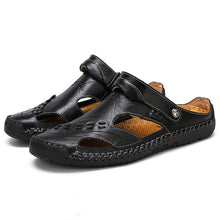 Load image into Gallery viewer, Men's Casual Breathable Handmade Leather Sandals

