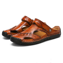 Load image into Gallery viewer, Men's Casual Breathable Handmade Leather Sandals
