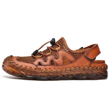 Load image into Gallery viewer, Men's Rubber Toe Cap Mesh Splicing Slippers Outdoor Water Sandals
