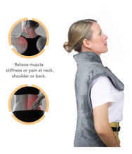 Load image into Gallery viewer, Winter hot compress physiotherapy shoulder and neck heating shawl heating pad
