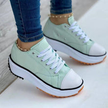 Load image into Gallery viewer, 2022 Women's Round Toe Lace-up Platform Arch Support Canvas Shoes
