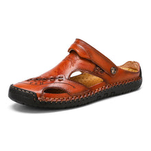 Load image into Gallery viewer, Men's Casual Breathable Handmade Leather Sandals
