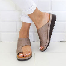 Load image into Gallery viewer, Women's solid color toe sandals
