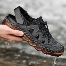 Load image into Gallery viewer, Men's Rubber Toe Cap Mesh Splicing Slippers Outdoor Water Sandals
